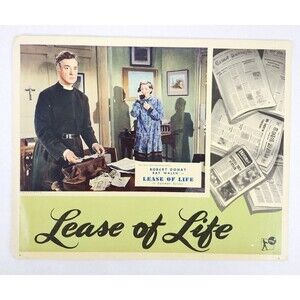 Lease Of Life 1954 Original Lobby Card Movie Poster Robert Donat Kay‎ Walsh UK